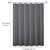 image:imageAmericanflat 71x74 Pink Ombre Shower Curtain  WaterResistant Long Shower Curtain with Durable Metal Grommets and 12 Hooks  100 PolyesterGrey