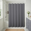 image:imageAmericanflat 71x74 Pink Ombre Shower Curtain  WaterResistant Long Shower Curtain with Durable Metal Grommets and 12 Hooks  100 PolyesterGrey