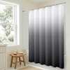 image:imageAmericanflat 71x74 Pink Ombre Shower Curtain  WaterResistant Long Shower Curtain with Durable Metal Grommets and 12 Hooks  100 PolyesterGrey Ombre