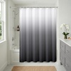 image:imageAmericanflat 71x74 Pink Ombre Shower Curtain  WaterResistant Long Shower Curtain with Durable Metal Grommets and 12 Hooks  100 PolyesterGrey Ombre