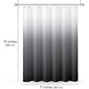image:imageAmericanflat 71x74 Pink Ombre Shower Curtain  WaterResistant Long Shower Curtain with Durable Metal Grommets and 12 Hooks  100 PolyesterGrey Ombre