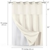 image:imageAmericanflat 71x74 Pink Ombre Shower Curtain  WaterResistant Long Shower Curtain with Durable Metal Grommets and 12 Hooks  100 PolyesterIvory