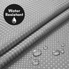 image:imageAmericanflat 71x74 Pink Ombre Shower Curtain  WaterResistant Long Shower Curtain with Durable Metal Grommets and 12 Hooks  100 PolyesterLight Grey