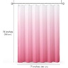 image:imageAmericanflat 71x74 Pink Ombre Shower Curtain  WaterResistant Long Shower Curtain with Durable Metal Grommets and 12 Hooks  100 PolyesterPink Ombre