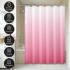 image:imageAmericanflat 71x74 Pink Ombre Shower Curtain  WaterResistant Long Shower Curtain with Durable Metal Grommets and 12 Hooks  100 PolyesterPink Ombre