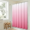 image:imageAmericanflat 71x74 Pink Ombre Shower Curtain  WaterResistant Long Shower Curtain with Durable Metal Grommets and 12 Hooks  100 PolyesterPink Ombre