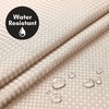 image:imageAmericanflat 71x74 Pink Ombre Shower Curtain  WaterResistant Long Shower Curtain with Durable Metal Grommets and 12 Hooks  100 PolyesterWarm Beige