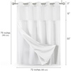image:imageAmericanflat 71x74 Pink Ombre Shower Curtain  WaterResistant Long Shower Curtain with Durable Metal Grommets and 12 Hooks  100 PolyesterWhite