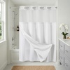 image:imageAmericanflat 71x74 Pink Ombre Shower Curtain  WaterResistant Long Shower Curtain with Durable Metal Grommets and 12 Hooks  100 PolyesterWhite