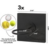 image:imageAmericanflat Baseball Display 3Pack  Black  Set of 3 wall mounts with metal rings and builtin keyholes holds baseballs softballs or tennis ballsBaseball Display for Wall