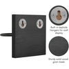 image:imageAmericanflat Baseball Display 3Pack  Black  Set of 3 wall mounts with metal rings and builtin keyholes holds baseballs softballs or tennis ballsBaseball Display for Wall