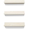 image:imageAmericanflat Baseball Display 3Pack  Black  Set of 3 wall mounts with metal rings and builtin keyholes holds baseballs softballs or tennis ballsPicture Ledge Shelf