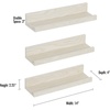 image:imageAmericanflat Baseball Display 3Pack  Black  Set of 3 wall mounts with metal rings and builtin keyholes holds baseballs softballs or tennis ballsPicture Ledge Shelf