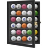 image:imageAmericanflat 14x11 Golf Ball Display Case  Black  Holds up to 35 golf balls lockable Polished plexiglass front wall mounted displayModern