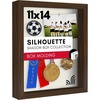 image:imageAmericanflat 24x31 Baseball Card Display Case  Black  Holds up to 35 cards lockable Polished plexiglass front wall mounted displayWalnut
