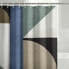 image:imageAmericanflat 71x74 Boho Shower Curtain  WaterResistant Long Shower Curtain with Durable Metal Grommets and 12 Hooks  100 Polyester  Black Mustard Yellow Terracotta and BeigeBeige