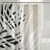 image:imageAmericanflat 71x74 Boho Shower Curtain  WaterResistant Long Shower Curtain with Durable Metal Grommets and 12 Hooks  100 Polyester  Black Mustard Yellow Terracotta and BeigeBeige  Black