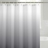 image:imageAmericanflat 71x74 Light Blue Ombre Shower Curtain  WaterResistant Long Shower Curtain with Durable Grommets and 12 Hooks  100 PolyesterLight Grey Ombre