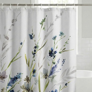 image:imageAmericanflat 71x74 Boho Shower Curtain  WaterResistant Long Shower Curtain with Durable Metal Grommets and 12 Hooks  100 Polyester  Black Mustard Yellow Terracotta and BeigeNavy  Green