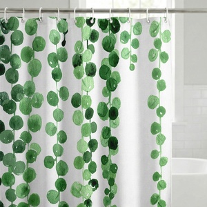 image:imageAmericanflat 71x74 Boho Shower Curtain  WaterResistant Long Shower Curtain with Durable Metal Grommets and 12 Hooks  100 Polyester  Black Mustard Yellow Terracotta and BeigeWhite  Green