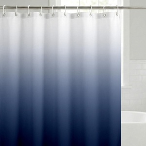 image:imageAmericanflat 71x74 Pink Ombre Shower Curtain  WaterResistant Long Shower Curtain with Durable Metal Grommets and 12 Hooks  100 PolyesterBlue Ombre