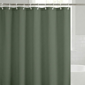 image:imageAmericanflat 71x74 Pink Ombre Shower Curtain  WaterResistant Long Shower Curtain with Durable Metal Grommets and 12 Hooks  100 PolyesterGreen