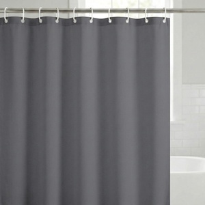 image:imageAmericanflat 71x74 Pink Ombre Shower Curtain  WaterResistant Long Shower Curtain with Durable Metal Grommets and 12 Hooks  100 PolyesterGrey