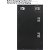 image:imageAmericanflat 14x18 Pin Display Case  Black  Polished plexiglass front felt backing secure frontopening door hanging hardware for pins medals and keepsakesBlack