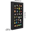 image:imageAmericanflat 14x18 Pin Display Case  Black  Polished plexiglass front felt backing secure frontopening door hanging hardware for pins medals and keepsakesBlack
