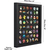 image:imageAmericanflat 14x18 Pin Display Case  Black  Polished plexiglass front felt backing secure frontopening door hanging hardware for pins medals and keepsakesBlack