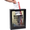 image:imageAmericanflat 5x7 Rainy Day Shadow Box Frame with Polished CrystalClear Glass  Money Saver Shadow Box with Slot On Top for Wall Display  Black Frame Ideal for Vacation Wedding or Adult Piggy BankBlack