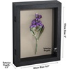 image:imageAmericanflat 8x10 Shadow Box Frame  Engineered Wood  Black  Shatterresistant glass 14 inch interior depth hangs vertical or horizontal displays keepsakes medals and memorabiliaBlack