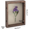 image:imageAmericanflat 8x10 Shadow Box Frame  Engineered Wood  Black  Shatterresistant glass 14 inch interior depth hangs vertical or horizontal displays keepsakes medals and memorabiliaRustic Brown
