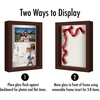 image:imageAmericanflat 8x10 Shadow Box Frame  Engineered Wood  Black  Shatterresistant glass 14 inch interior depth hangs vertical or horizontal displays keepsakes medals and memorabiliaMahogany