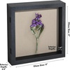 image:imageAmericanflat 8x10 Shadow Box Frame  Engineered Wood  Black  Shatterresistant glass 14 inch interior depth hangs vertical or horizontal displays keepsakes medals and memorabiliaBlack