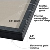 image:imageAmericanflat 8x10 Shadow Box Frame  Engineered Wood  Black  Shatterresistant glass 14 inch interior depth hangs vertical or horizontal displays keepsakes medals and memorabiliaBlack