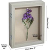 image:imageAmericanflat 8x10 Shadow Box Frame  Engineered Wood  Black  Shatterresistant glass 14 inch interior depth hangs vertical or horizontal displays keepsakes medals and memorabiliaGrey Wood