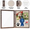 image:imageAmericanflat 8x10 Shadow Box Frame  Engineered Wood  Black  Shatterresistant glass 14 inch interior depth hangs vertical or horizontal displays keepsakes medals and memorabiliaRustic Brown
