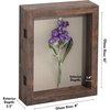 image:imageAmericanflat 8x10 Shadow Box Frame  Engineered Wood  Black  Shatterresistant glass 14 inch interior depth hangs vertical or horizontal displays keepsakes medals and memorabiliaRustic Brown