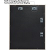 image:imageAmericanflat 8x10 Shadow Box Frame  Engineered Wood  Black  Shatterresistant glass 14 inch interior depth hangs vertical or horizontal displays keepsakes medals and memorabiliaGrey Wood