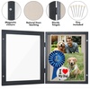 image:imageAmericanflat 8x10 Shadow Box Frame  Engineered Wood  Black  Shatterresistant glass 14 inch interior depth hangs vertical or horizontal displays keepsakes medals and memorabiliaBlack