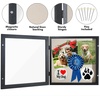 image:imageAmericanflat 8x10 Shadow Box Frame  Engineered Wood  Black  Shatterresistant glass 14 inch interior depth hangs vertical or horizontal displays keepsakes medals and memorabiliaBlack