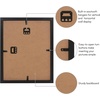 image:imageAmericanflat 8x10 Shadow Box Frame with ShatterResistant Glass  Silhouette Collection  Large Shadow Box Display Case for Tabletop and Wall Display  White with Soft Felt Back  Shatterresistant glass 15 inch interior depth hangs vertical or horizontal displays keepsakes medals and memorabiliaBlack