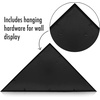 image:imageAmericanflat Large Flag Display Case for Folded 5x95 Burial Flags  Engineered Wood Display Box for Wall or Tabletop  Silhouette Collection  Barn WoodBlack