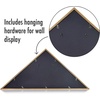image:imageAmericanflat Large Flag Display Case for Folded 5x95 Burial Flags  Engineered Wood Display Box for Wall or Tabletop  Silhouette Collection  Barn WoodBarn Wood