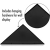 image:imageAmericanflat Large Flag Display Case for Folded 5x95 Burial Flags  Engineered Wood Display Box for Wall or Tabletop  Silhouette Collection  Barn WoodBlack