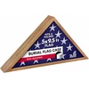 image:imageAmericanflat Large Flag Display Case for Folded 5x95 Burial Flags  Engineered Wood Display Box for Wall or Tabletop  Silhouette Collection  Barn WoodBarn Wood