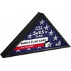 image:imageAmericanflat Large Flag Display Case for Folded 5x95 Burial Flags  Engineered Wood Display Box for Wall or Tabletop  Silhouette Collection  Barn WoodBlack