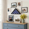 image:imageAmericanflat Large Flag Display Case for Folded 5x95 Burial Flags  Engineered Wood Display Box for Wall or Tabletop  Silhouette Collection  Barn WoodBlack