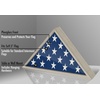 image:imageAmericanflat Large Flag Display Case for Folded 5x95 Burial Flags  Engineered Wood Display Box for Wall or Tabletop  Silhouette Collection  Barn WoodDriftwood
